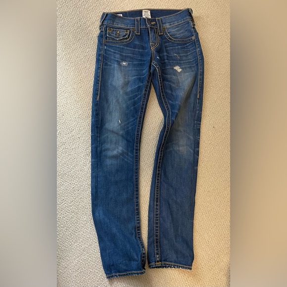 True Religion Jeans Men’s RICKY Size 28 with detailed back pocket - Picture 5 of 8